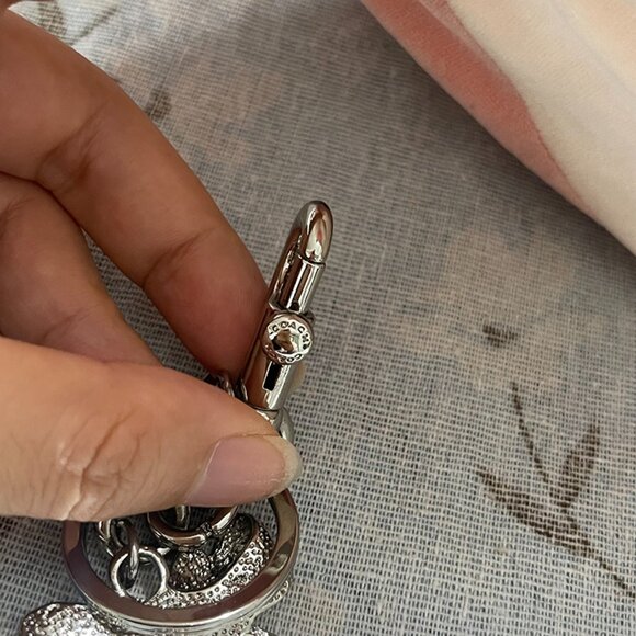 Coach Silver Bow Keychain - Picture 7 of 7
